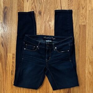 American Eagle Outfitters Women's Deep Indigo Skinny Super Stretch Jeans